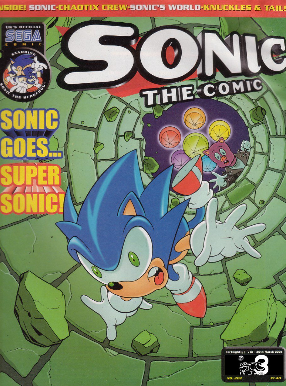 Sonic - The Comic Issue No. 202 Comic cover page